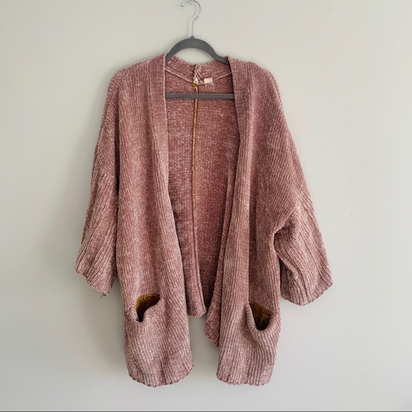 MOTH Blush Chenille Knit Oversized Sweater - Picture 2 of 8